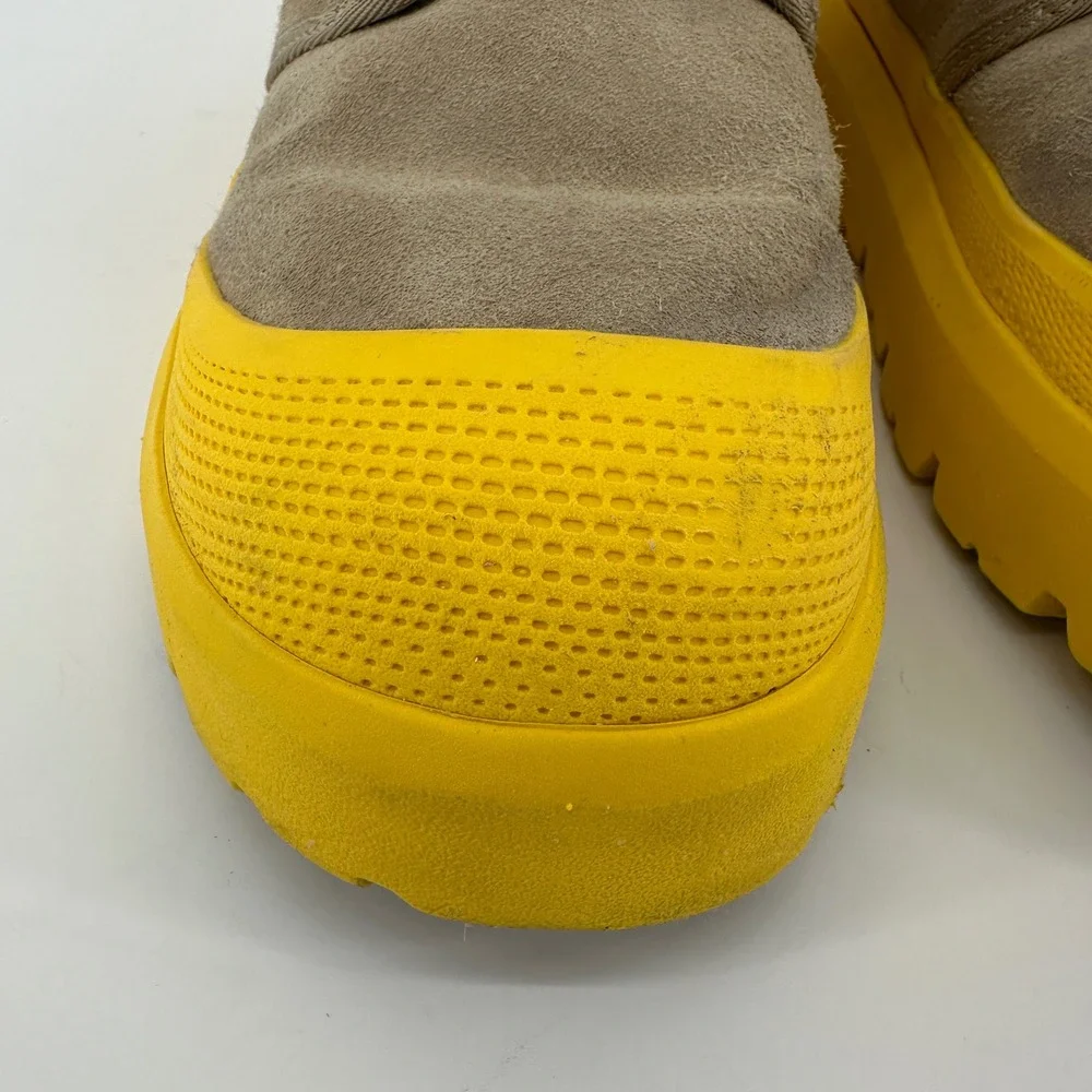 UGG Classic Mini Urban Tech Waterproof Boots Dune Canary Yellow Men 1112451 S 10